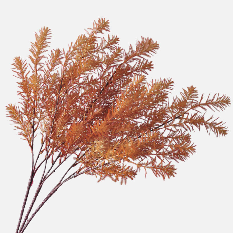 Autumn-Inspired Faux Fern Plant, 27" Realistic Plastic Greenery for Home Decor, Weddings, Events, and Seasonal Celebrations