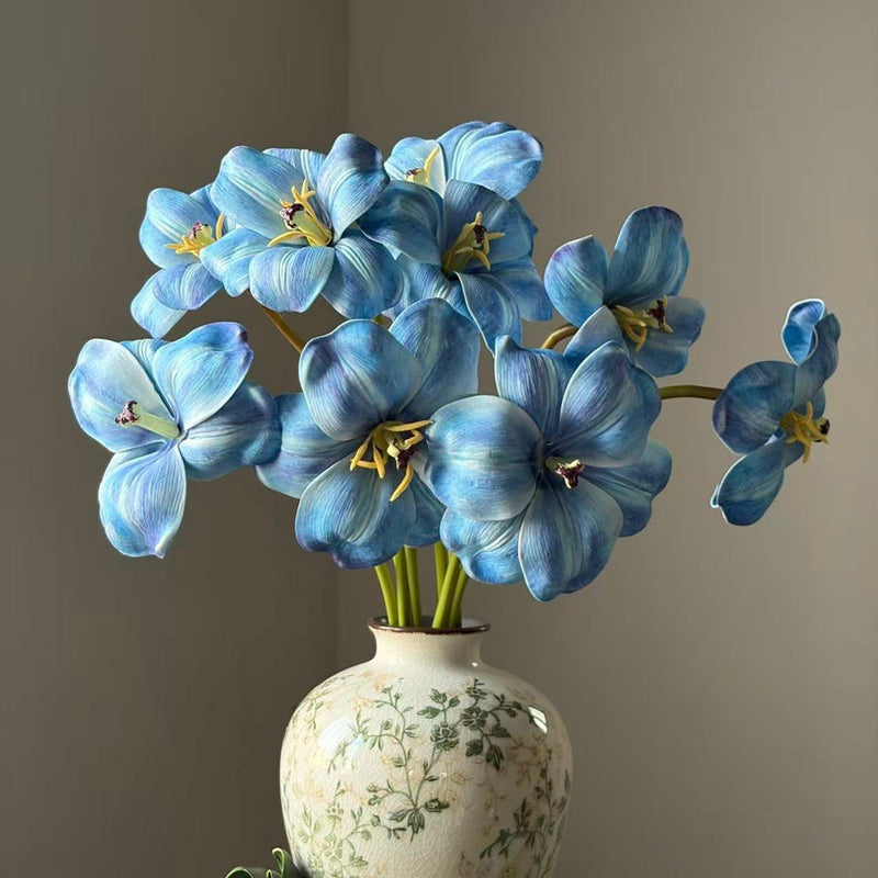 3-Stem Faux Open Tulips, 20" Long Stem Realistic Large Bloom Flowers for Vase, Spring Home Decor, DIY Wedding Bouquet, Centerpiece Arrangement