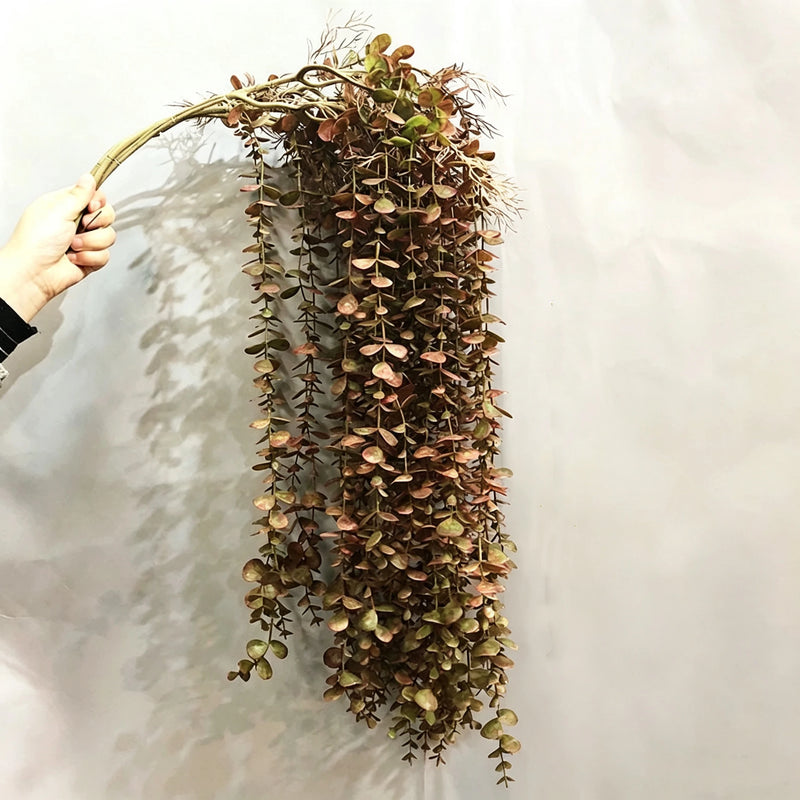 Set of 2 Eucalyptus Hanging Plants, 39" Real-Touch Faux Greenery, Perfect for Home Decor, Weddings, and Event Planning
