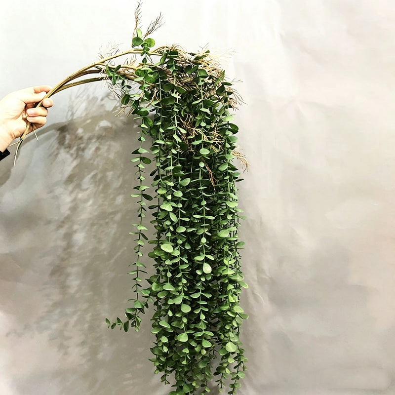 Set of 2 Eucalyptus Hanging Plants, 39" Real-Touch Faux Greenery, Perfect for Home Decor, Weddings, and Event Planning