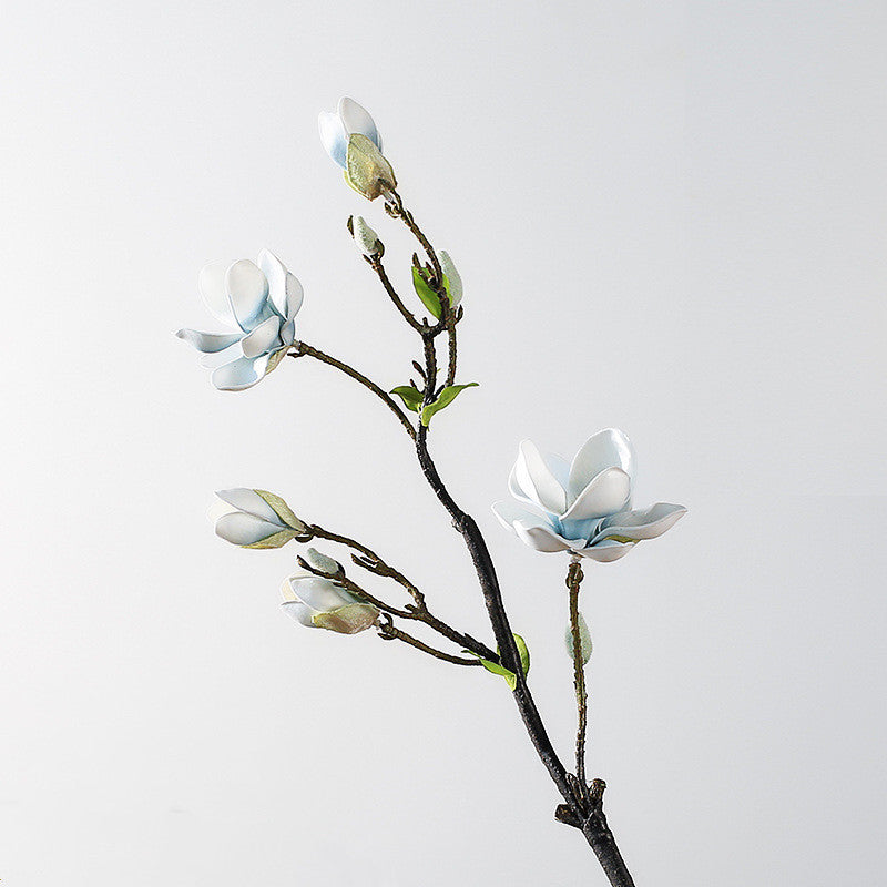 Magnolia Blossom Artificial Flowers, 32" Tall, Realistic Faux Floral Arrangement for Home Decor, Weddings, Events, Table Centerpieces