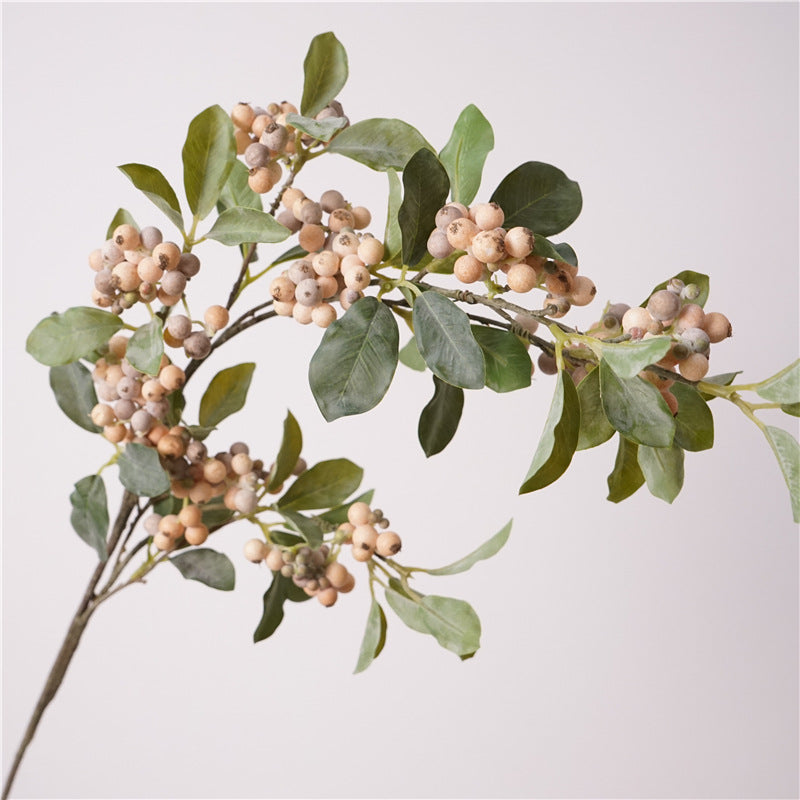 Faux Berry Branch, 35" Tall Realistic Blueberry Spray, Long Artificial Stems for Vase Filler, Home Decor Accents, DIY Wedding Florals, Seasonal Arrangements