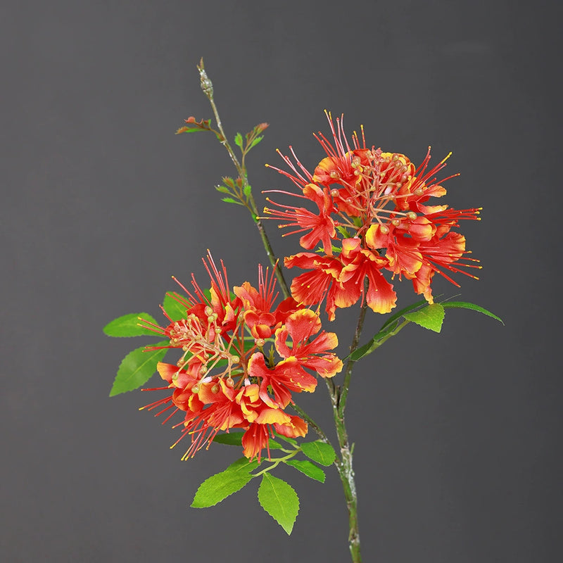 2-Pack Faux Phoenix Flowers, 24" Realistic Artificial Blooms, Perfect for Home Decor, Weddings, Events, and Floral Arrangements