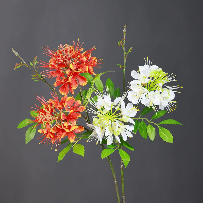 2-Pack Faux Phoenix Flowers, 24" Realistic Artificial Blooms, Perfect for Home Decor, Weddings, Events, and Floral Arrangements