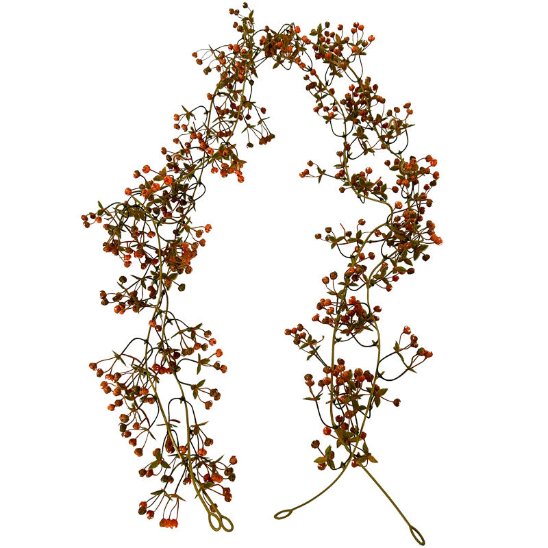 Autumn Harvest Eucalyptus Garland, Realistic Faux Foliage Vine for Thanksgiving Table Runner, Rustic Mantel Decor, Fall Wedding Arch, DIY Home & Event Styling