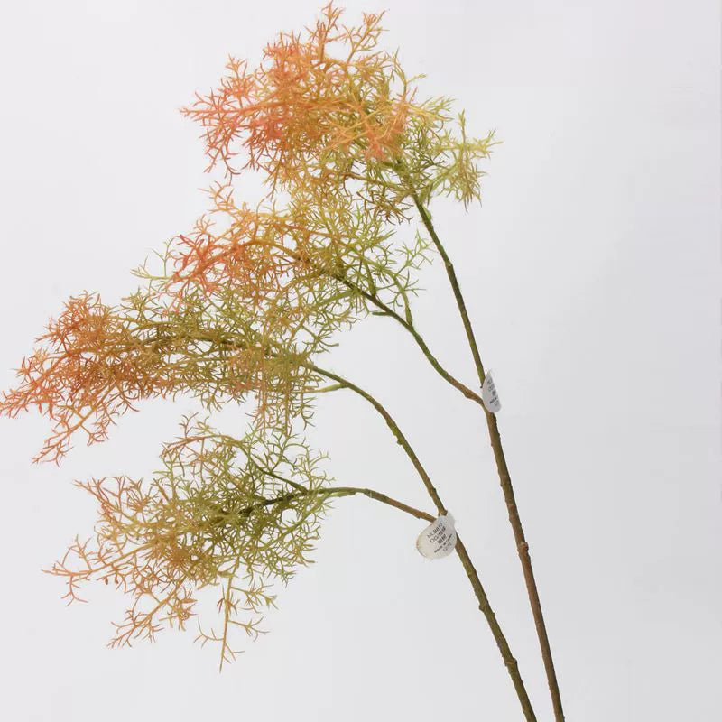 33" Faux Ethereal Mist Grass Stem, Long Wispy Foliage with Realistic Smoky Finish, Artificial Plant for Tall Vase, DIY Wedding Arrangements, Modern Home Decor