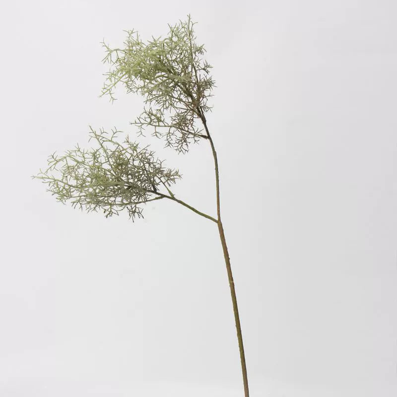 33" Faux Ethereal Mist Grass Stem, Long Wispy Foliage with Realistic Smoky Finish, Artificial Plant for Tall Vase, DIY Wedding Arrangements, Modern Home Decor