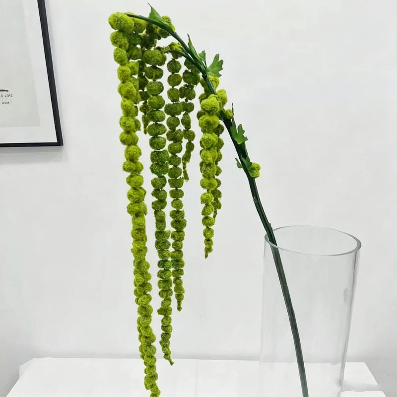 Lifelike 39" Trailing Amaranthus Garland, Artificial Hanging Berry Vine, Realistic Greenery for Tall Vases, Wedding Arches, Wall Decor & DIY Projects