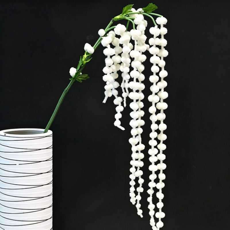 Lifelike 39" Trailing Amaranthus Garland, Artificial Hanging Berry Vine, Realistic Greenery for Tall Vases, Wedding Arches, Wall Decor & DIY Projects