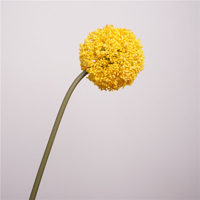 Large Faux Allium Flower Stem, 30" Tall Lifelike Allium Ball Spray, Realistic Artificial Floral for Vase, Modern Home Decor, Wedding & DIY Arrangements