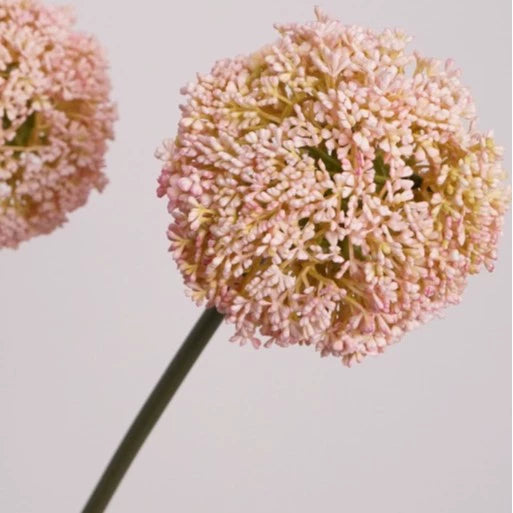 Large Faux Allium Flower Stem, 30" Tall Lifelike Allium Ball Spray, Realistic Artificial Floral for Vase, Modern Home Decor, Wedding & DIY Arrangements