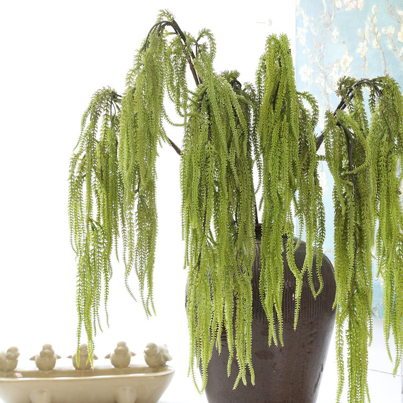 Long Cascading Amaranthus Stem, 41" Realistic Faux Tassel Flower, Trailing Greenery for Tall Vases, Wedding Centerpieces, Home & Event Decor
