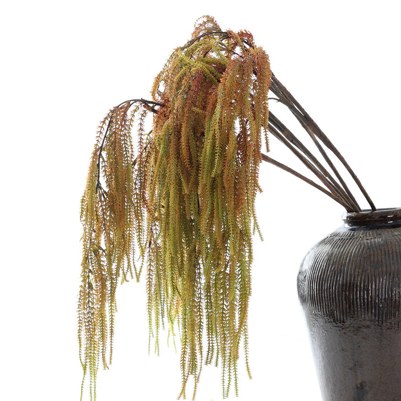 Long Cascading Amaranthus Stem, 41" Realistic Faux Tassel Flower, Trailing Greenery for Tall Vases, Wedding Centerpieces, Home & Event Decor