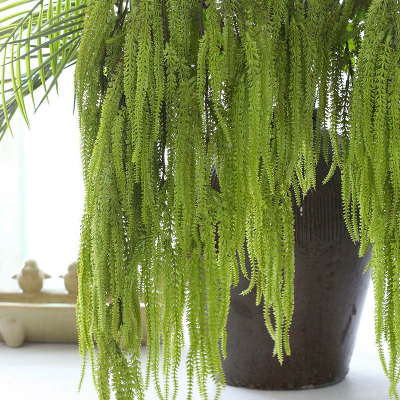 Long Cascading Amaranthus Stem, 41" Realistic Faux Tassel Flower, Trailing Greenery for Tall Vases, Wedding Centerpieces, Home & Event Decor