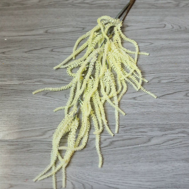 Long Cascading Amaranthus Stem, 41" Realistic Faux Tassel Flower, Trailing Greenery for Tall Vases, Wedding Centerpieces, Home & Event Decor