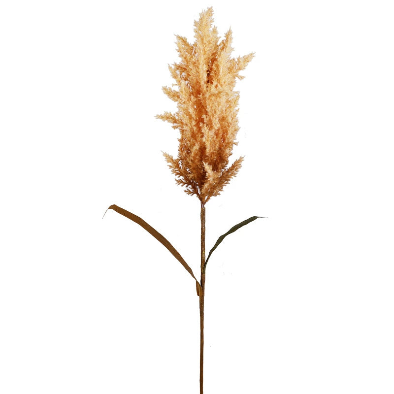 39" Tall Faux Pampas Grass Stems, Large Fluffy Artificial Reeds for Vase, Boho Home Decor & Wedding Arrangements, Neutral Farmhouse Accent (Warm Taupe, Light Beige, or White)