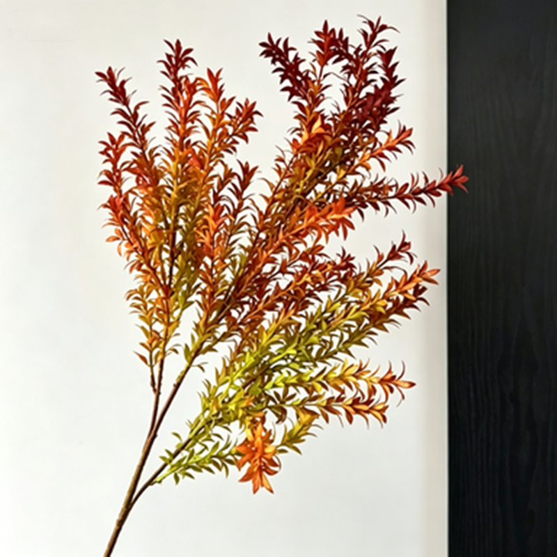 Autumn Foxtail Pine Stems, 30" Set of 2, Realistic Long Stem Faux Grass for Tall Vase, Boho Home Decor, Fall Wedding Arrangements, DIY Floral