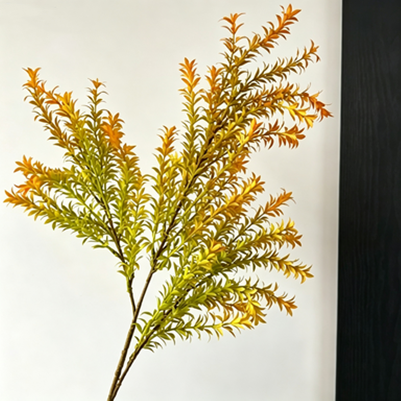 Autumn Foxtail Pine Stems, 30" Set of 2, Realistic Long Stem Faux Grass for Tall Vase, Boho Home Decor, Fall Wedding Arrangements, DIY Floral