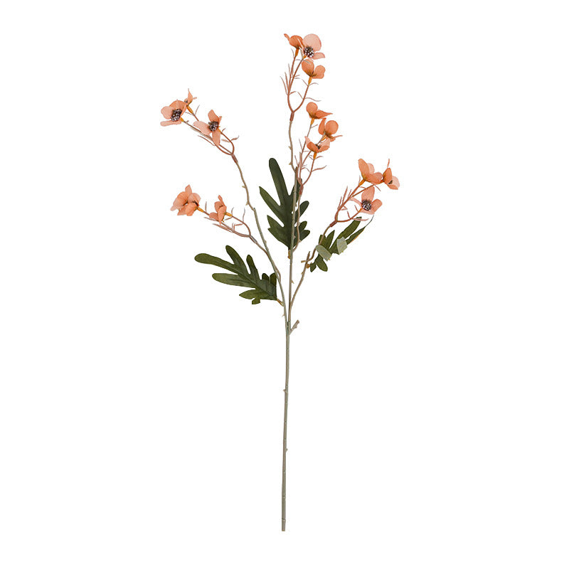 Realistic 24" Winter Flowering Plum Faux Floral Arrangement, Decorative Silk Flowers for Home Decor, Weddings, Events, and Seasonal Displays