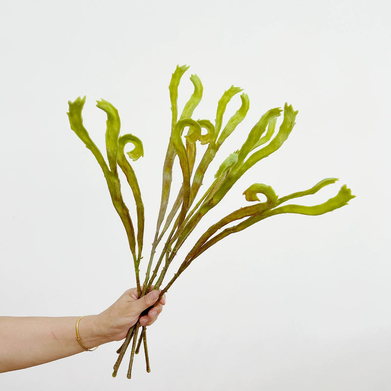 Faux Fern Wall Decor, 24" Real-Touch Greenery, Perfect for Home Decor, Weddings, and Events, No-Maintenance, Allergy & Pet Safe