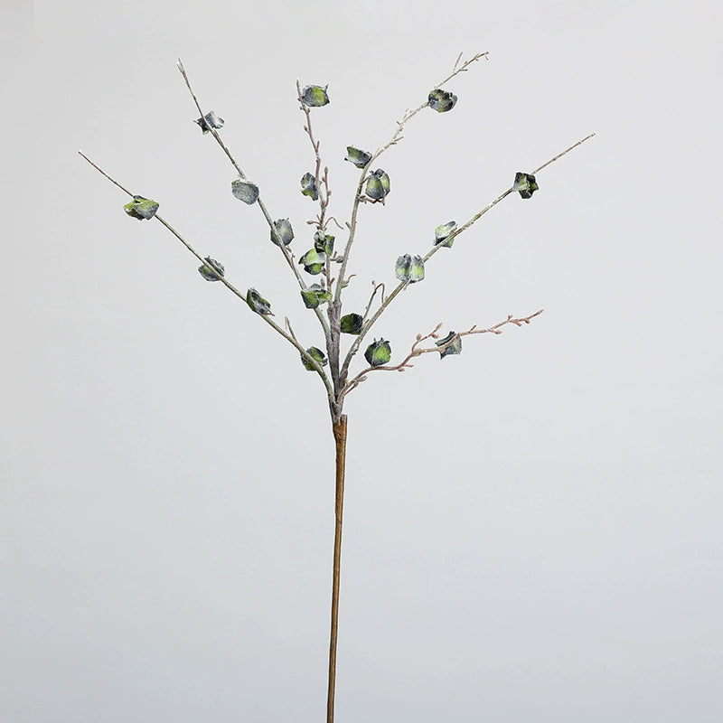 Frosted Winter Faux Floral Branches, 30" Greenery Decor for Vases, Home & Event Styling, Real-Touch Look, Perfect for Weddings, Seasonal Decor