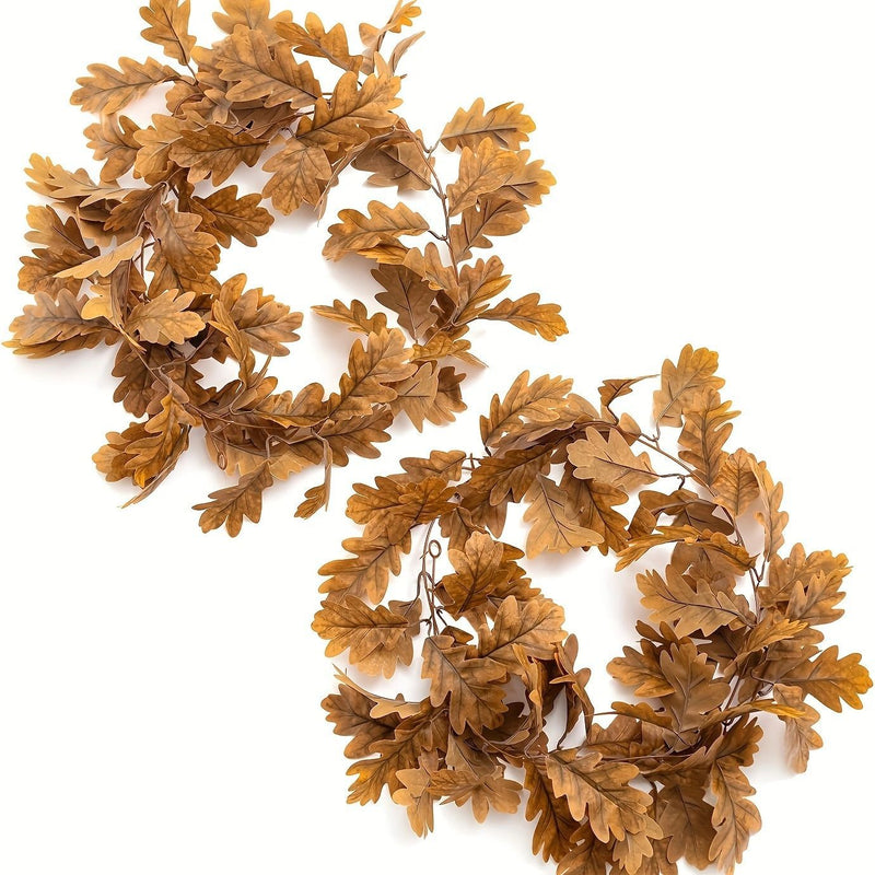 96-Inch Realistic Autumn Chrysanthemum Garland, Long Faux Greenery Vine for Mantel, Wedding Arch, Table Runner, Fall & Holiday Home Decor