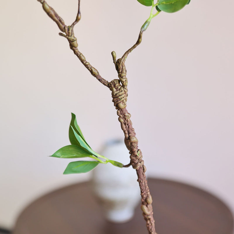 Faux Green Sprout Leaves Home Decor, 33" Realistic Artificial Plant for Vases, Weddings, and Seasonal Decor