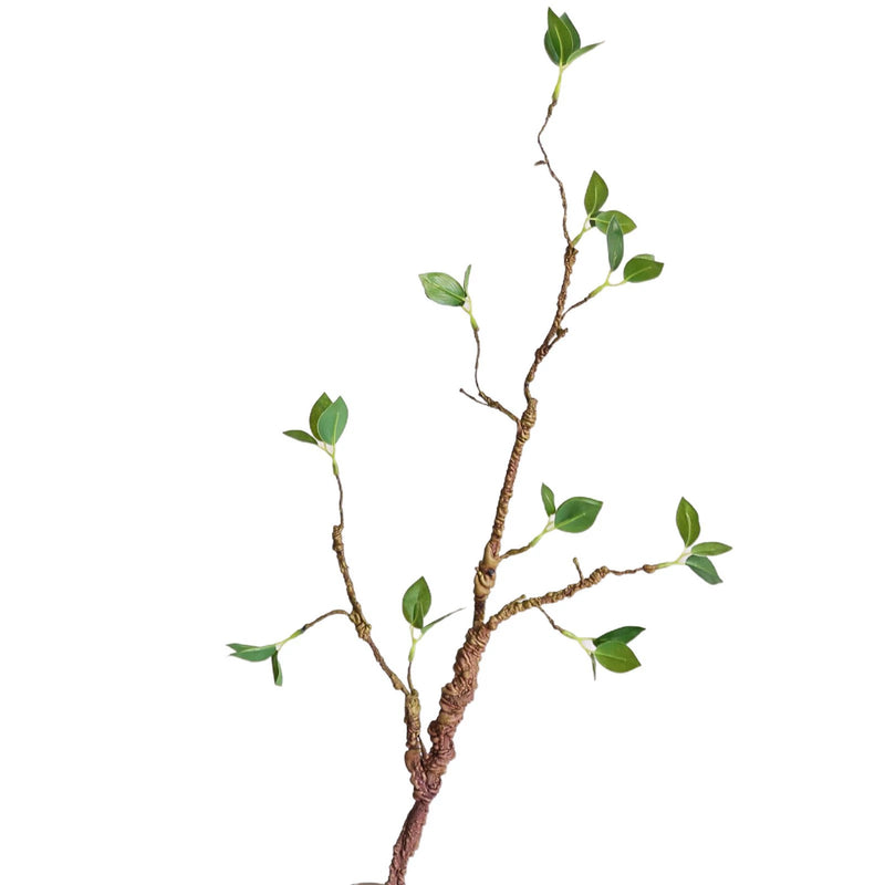 Faux Green Sprout Leaves Home Decor, 33" Realistic Artificial Plant for Vases, Weddings, and Seasonal Decor