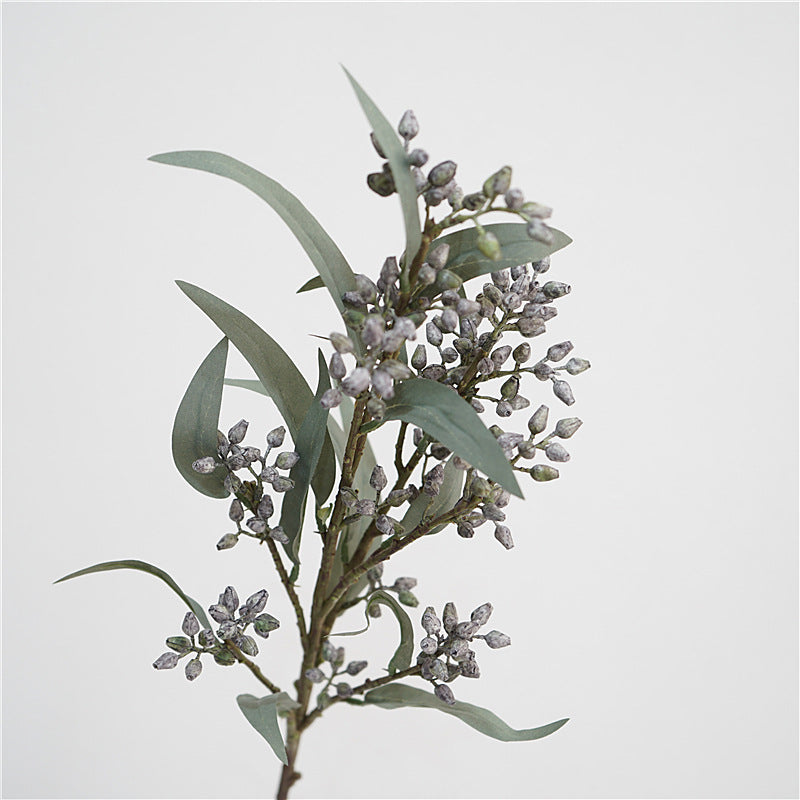 Eucalyptus Berry 30" Real-Touch Faux Plant, Blue/Purple/Yellow/Red, Perfect for Home Decor, Weddings, Offices, and DIY Projects