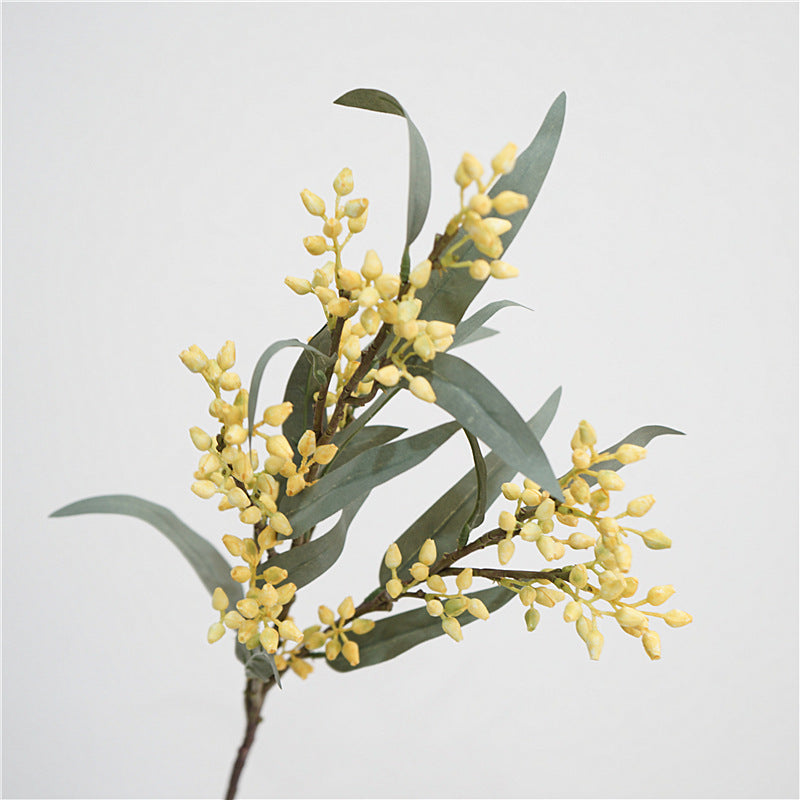 Eucalyptus Berry 30" Real-Touch Faux Plant, Blue/Purple/Yellow/Red, Perfect for Home Decor, Weddings, Offices, and DIY Projects