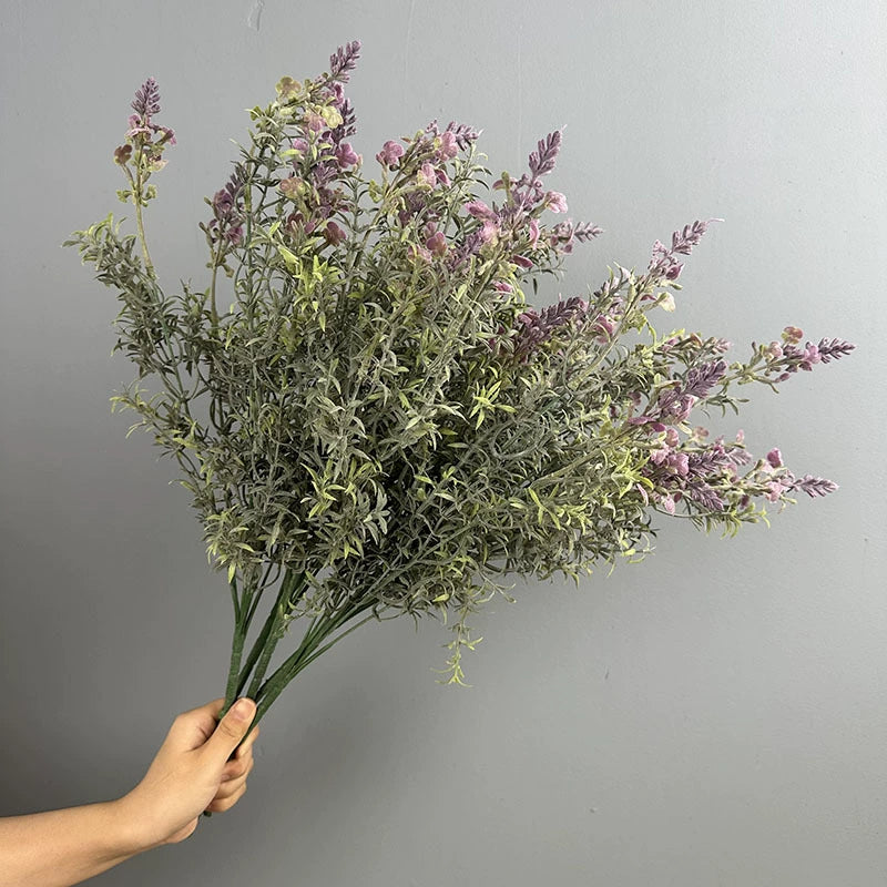 Lavender Faux Flowers (21"), Real-Touch, 2-Pack, Perfect for Home Decor, Weddings, and Seasonal Displays