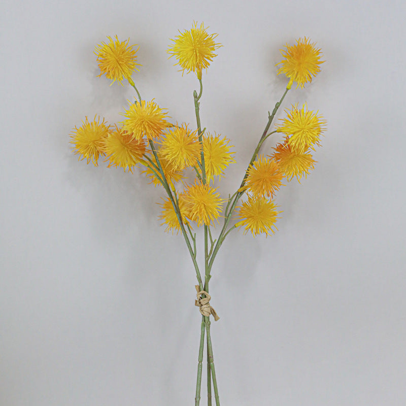 Faux Chestnut Ball Succulent Bouquet, 22" Real-Touch Decorative Plant for Home Decor, Weddings, Events, and Seasonal Arrangements