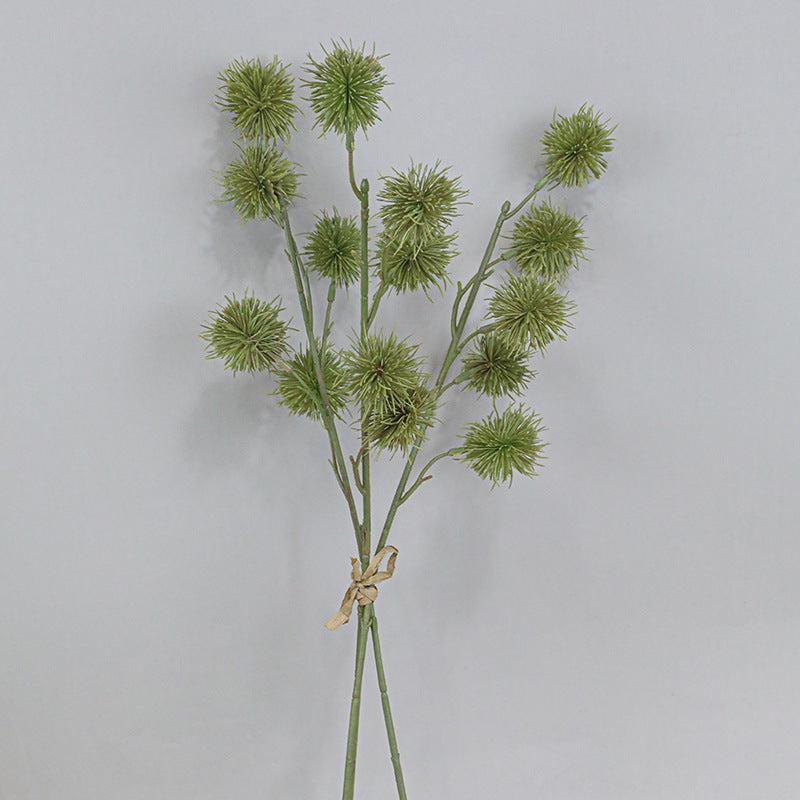 Faux Chestnut Ball Succulent Bouquet, 22" Real-Touch Decorative Plant for Home Decor, Weddings, Events, and Seasonal Arrangements