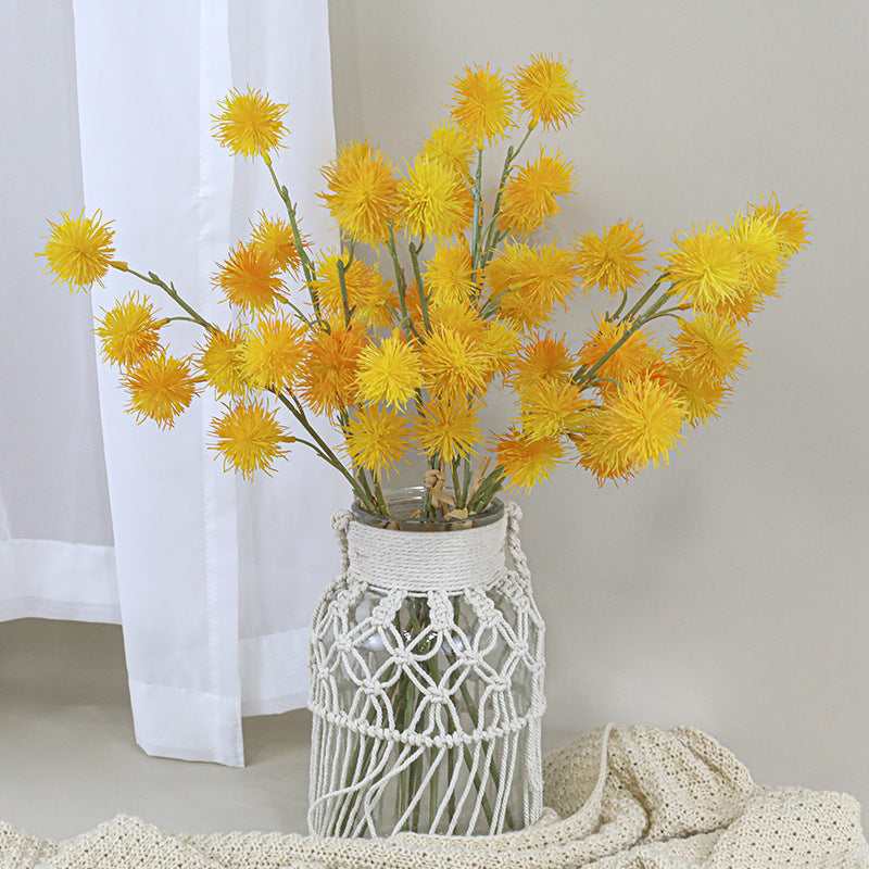 Faux Chestnut Ball Succulent Bouquet, 22" Real-Touch Decorative Plant for Home Decor, Weddings, Events, and Seasonal Arrangements