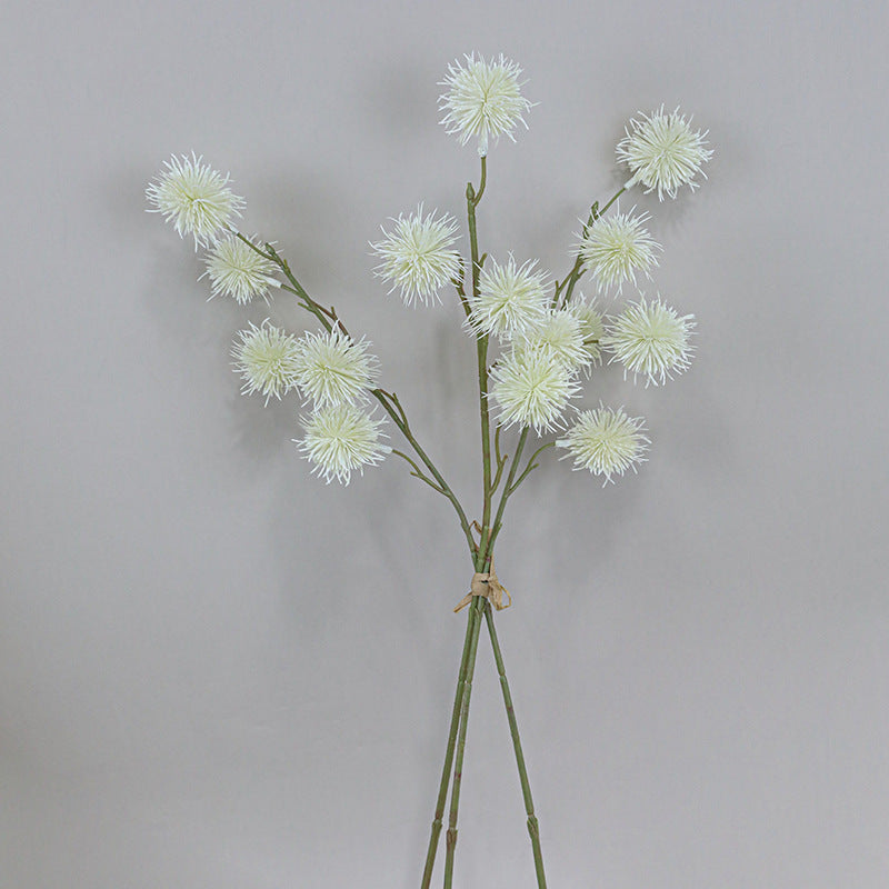 Faux Chestnut Ball Succulent Bouquet, 22" Real-Touch Decorative Plant for Home Decor, Weddings, Events, and Seasonal Arrangements