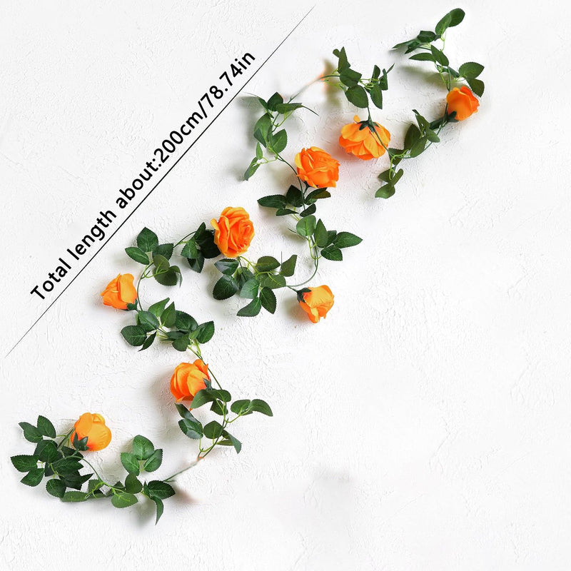 20" Faux Black Rose Vine, Realistic Touch, Perfect for Halloween Decor, Weddings, Home Accents, and Seasonal Celebrations