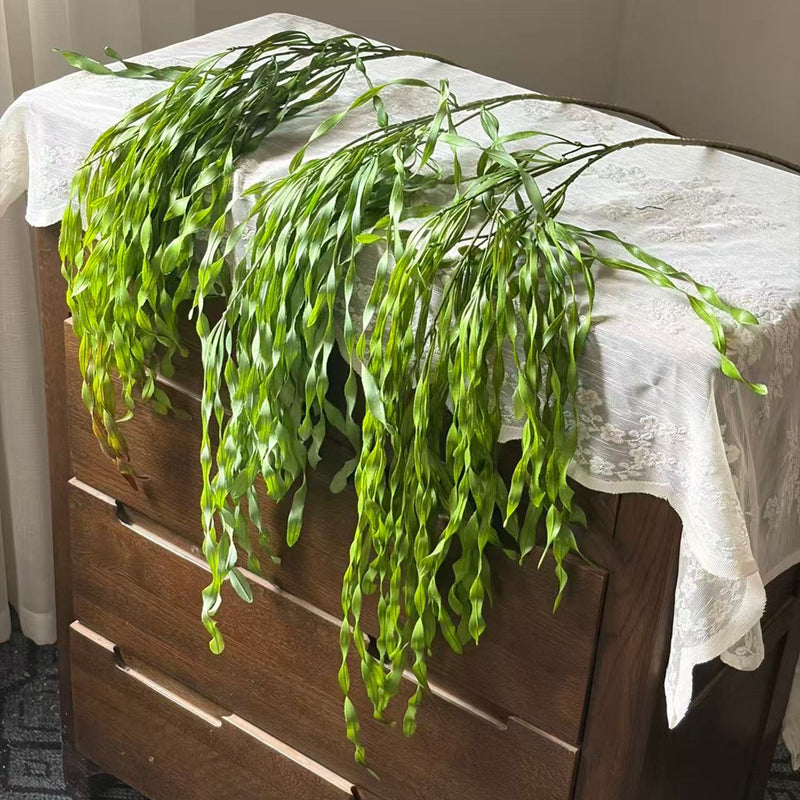 High-Quality Seaweed Vine Wall Hanging, 51" Real-Touch Greenery, Perfect for Home Decor, Weddings, and Seasonal Events