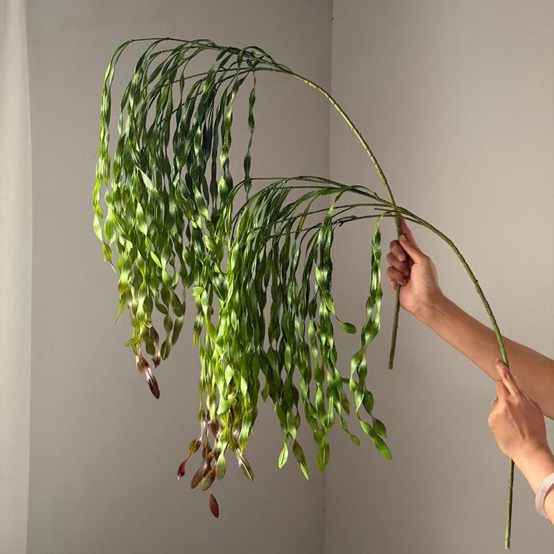 High-Quality Seaweed Vine Wall Hanging, 51" Real-Touch Greenery, Perfect for Home Decor, Weddings, and Seasonal Events