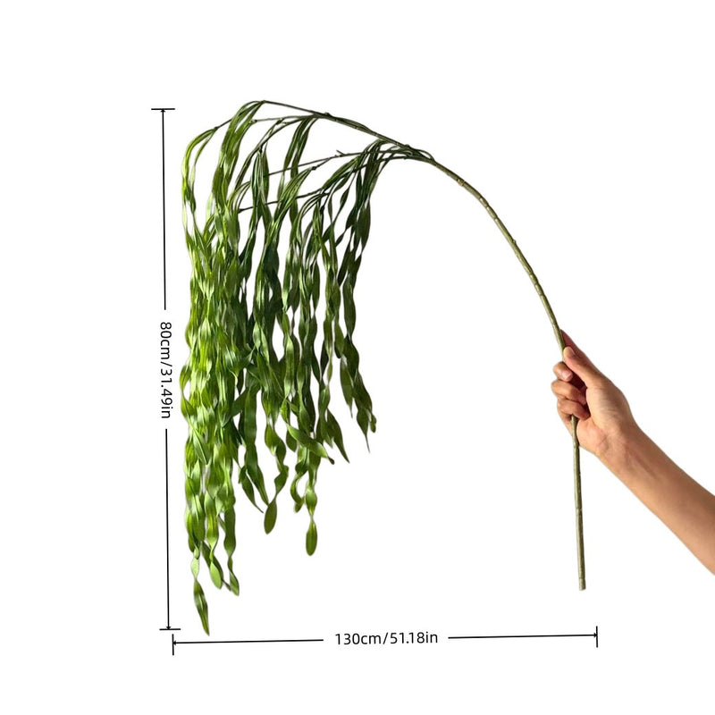 High-Quality Seaweed Vine Wall Hanging, 51" Real-Touch Greenery, Perfect for Home Decor, Weddings, and Seasonal Events