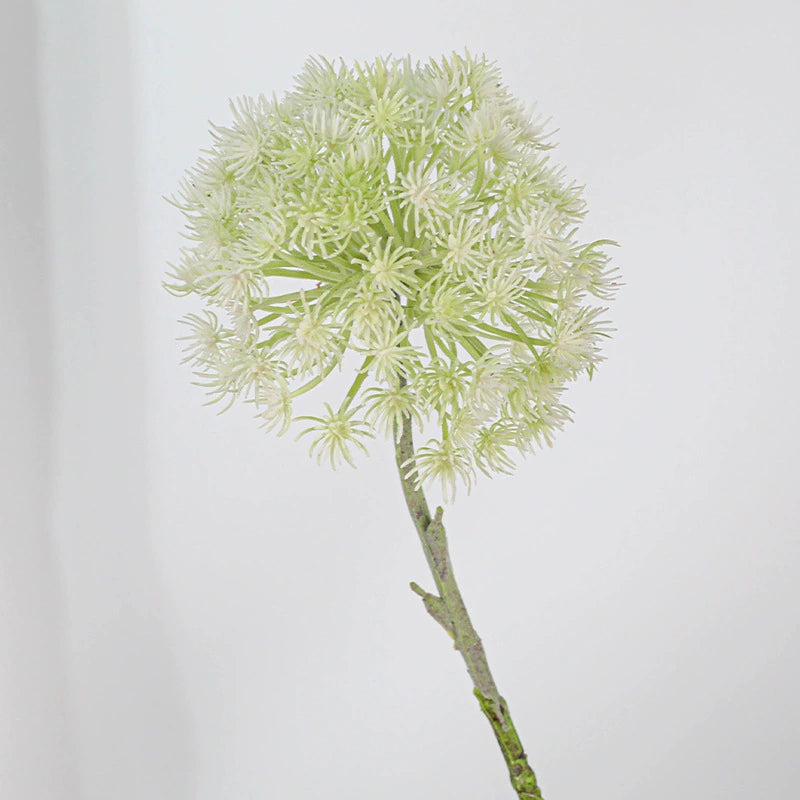 Faux Dandelion Pom Pom Flower, 7" Diameter Soft Touch, Pink & White, Perfect for Home Decor, Weddings, Event Planning, and Seasonal Arrangements