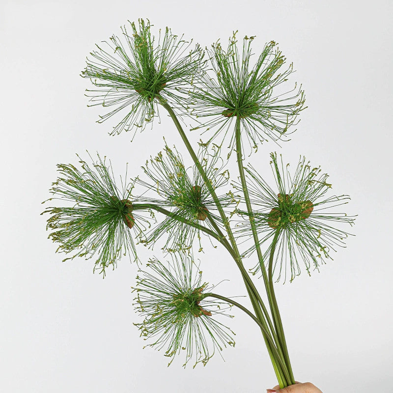 Realistic Single Stem Paper Rush Plant, 25" & 32" Tall, Lifelike Indoor Decor, Perfect for Vases, Home Decoration, Weddings, and Events