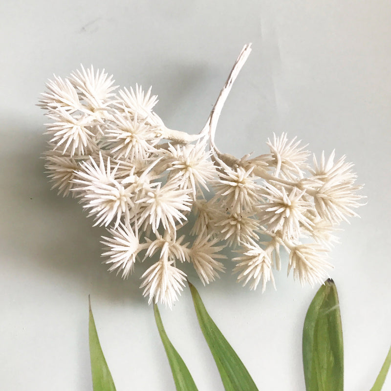 Faux Green Pine Needle Spray, 5.5" Realistic Pinecone Floral Pick for Rustic DIY Crafts, Wedding Decor, Wreaths, and Gift Toppers