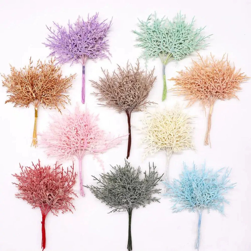 Frosted Lambs Ear Leaf Spray, 6 Inch Small Artificial Greenery Pick, Realistic Soft Touch Stems for DIY Crafts, Wreath Supplies, Wedding Decor & Vase Filler