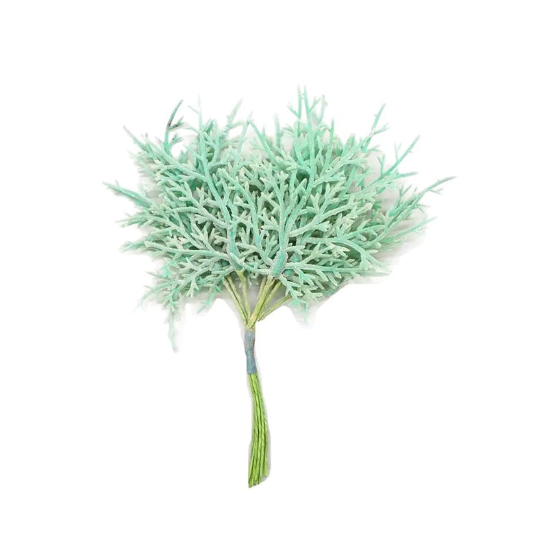 Frosted Lambs Ear Leaf Spray, 6 Inch Small Artificial Greenery Pick, Realistic Soft Touch Stems for DIY Crafts, Wreath Supplies, Wedding Decor & Vase Filler