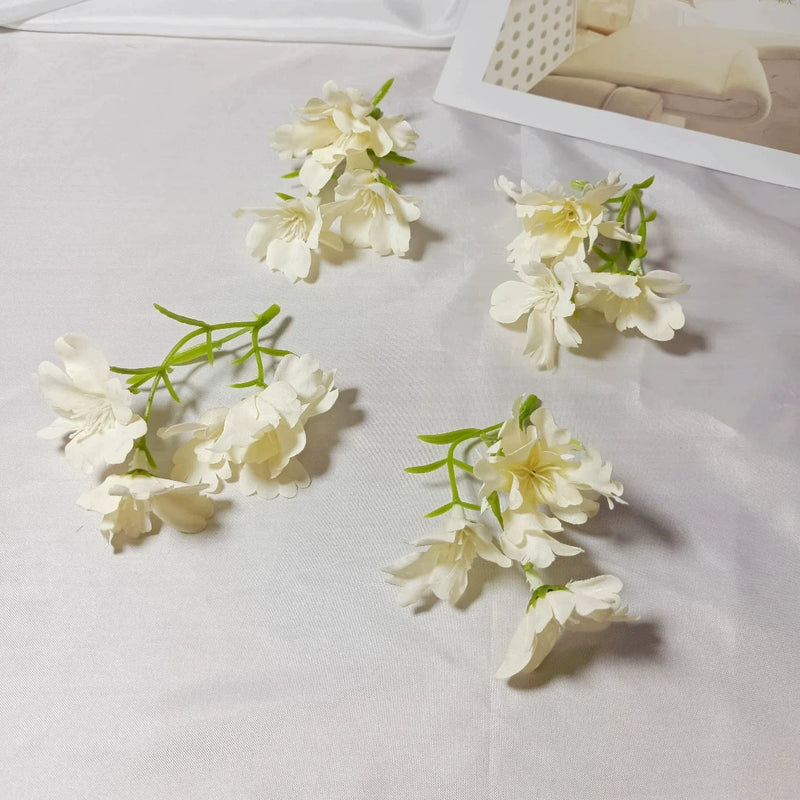Small Faux Wildflower Stems, 4-Inch Lifelike Accent Flowers for DIY Crafts, Wedding Boutonnieres, Corsage Making, Bud Vases & Rustic Home Decor