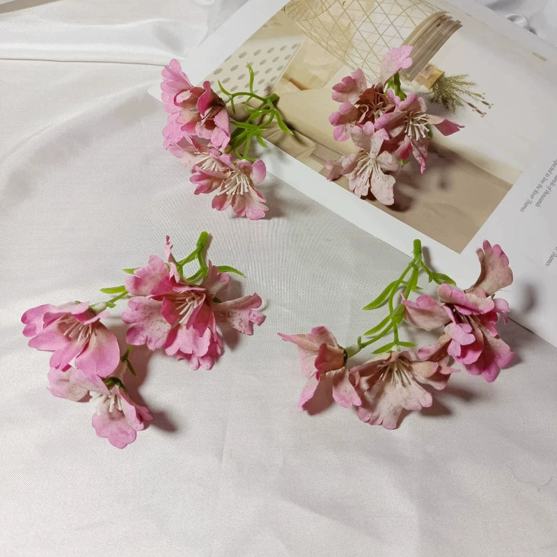 Small Faux Wildflower Stems, 4-Inch Lifelike Accent Flowers for DIY Crafts, Wedding Boutonnieres, Corsage Making, Bud Vases & Rustic Home Decor