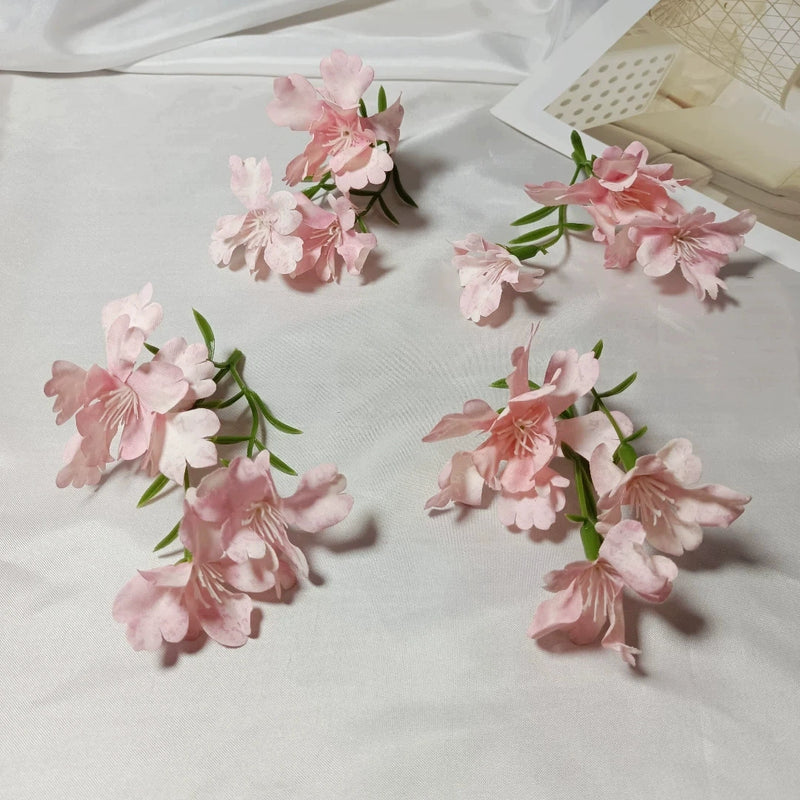 Small Faux Wildflower Stems, 4-Inch Lifelike Accent Flowers for DIY Crafts, Wedding Boutonnieres, Corsage Making, Bud Vases & Rustic Home Decor