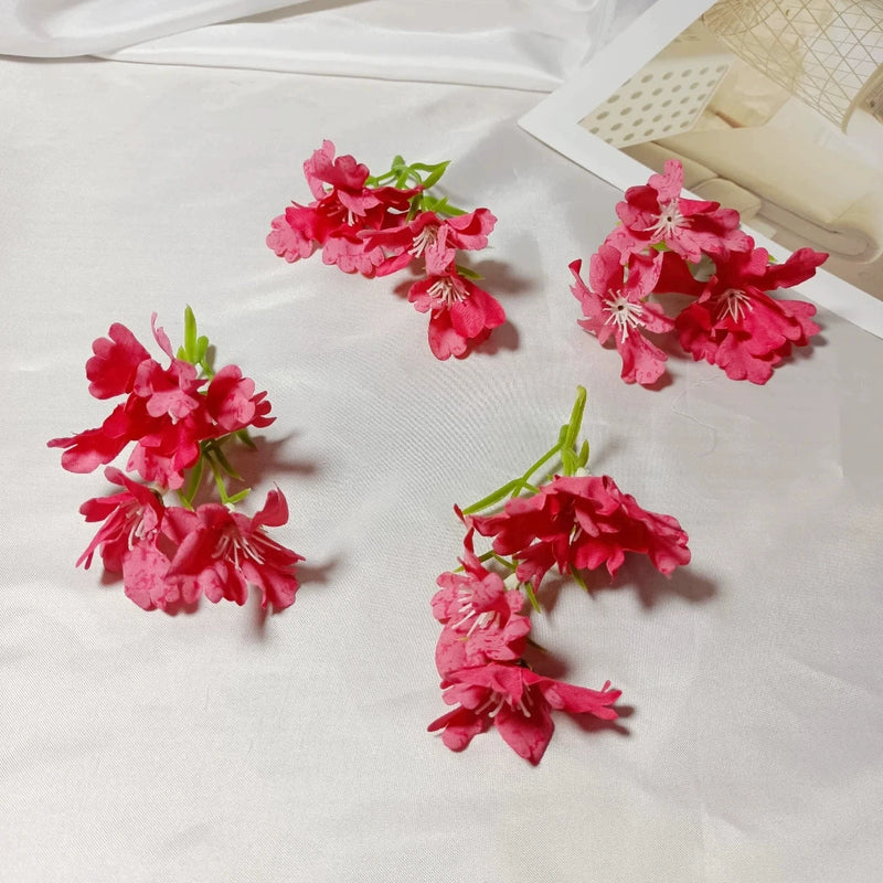 Small Faux Wildflower Stems, 4-Inch Lifelike Accent Flowers for DIY Crafts, Wedding Boutonnieres, Corsage Making, Bud Vases & Rustic Home Decor