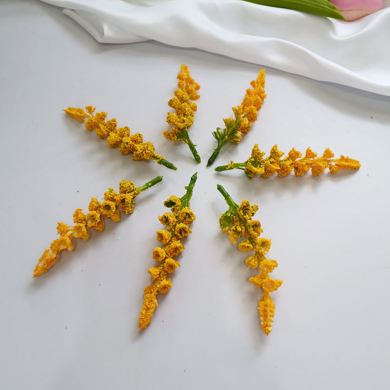 Faux Wheat Stalks, 4.5" Realistic Golden Wheat Picks for DIY Crafts, Wedding Boutonnieres, Rustic Farmhouse Decor, Vase Filler, Bulk