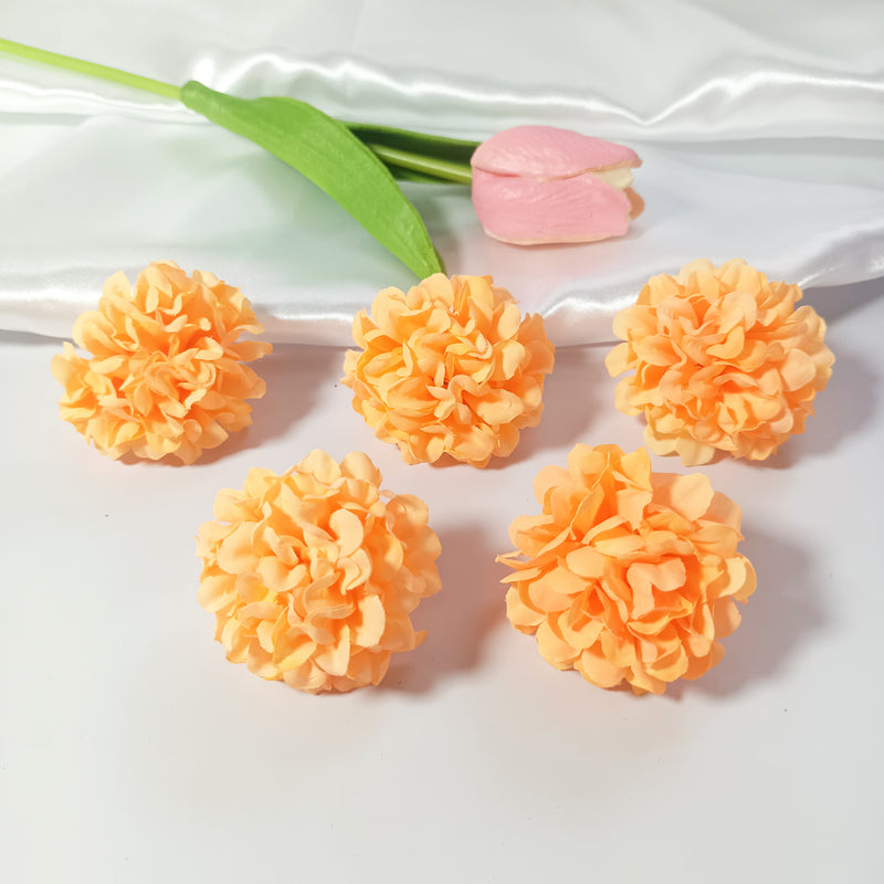 10 Pack Mini Hydrangea Flower Heads, 2" Realistic Silk Blooms, Bulk Faux Florals for DIY Wedding Decor, Corsages, Wreaths & Centerpieces
